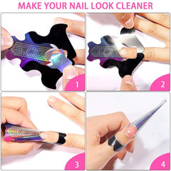 Âź 100 de Èabloane pentru unghii Èi 1 foaie cu 24 de dischete adezive transparente pentru unghii, Èabloane pentru extensii de unghii, Èabloane autoadezive pentru extensii de unghii cu gel, accesorii pentru unghii artificiale