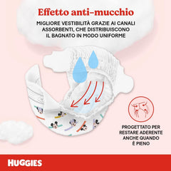 Scutece Huggies Ultra Comfort, mărimea 4 (7-18 kg), design Disney, pachet avantajos, 150 bucăți