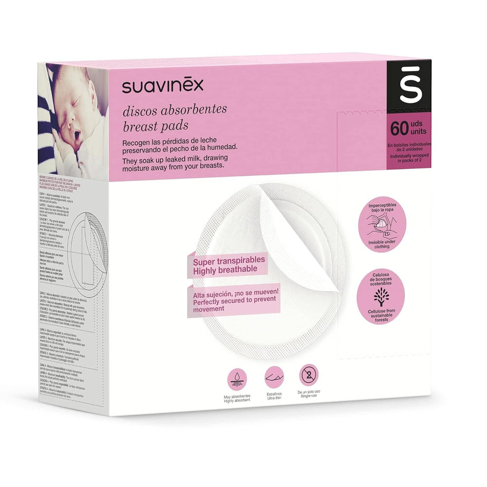Suavinex 3182126 – Stilltampon, 60 Stück, Zubehör, Ernährung und Stillen, Bebe Naty Shop