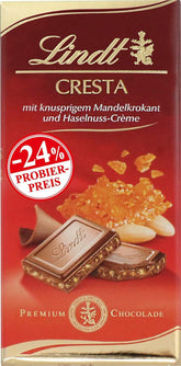 Lindt Milchschokolade mit knackigen Mandeln und Haselnusscreme, 100 Gramm Pralinen Naty Shop Standardtitel