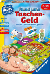 Ravensburger 24996 – Alles über Taschengeld – Spielen und Lernen für Kinder, Lernspiel für 6–10-Jährige, spielerisches Lernen für 2–4 Spieler