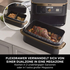 Ninja Foodi Flexdrawer Zweizonen-Luftfritteuse, AF500EUCP Appliances Naty Shop