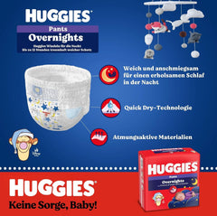 Huggies Night Pants Größe 6 (15-25 kg), Monatswindelbox, 88 Stück Mutter und Baby Naty Shop