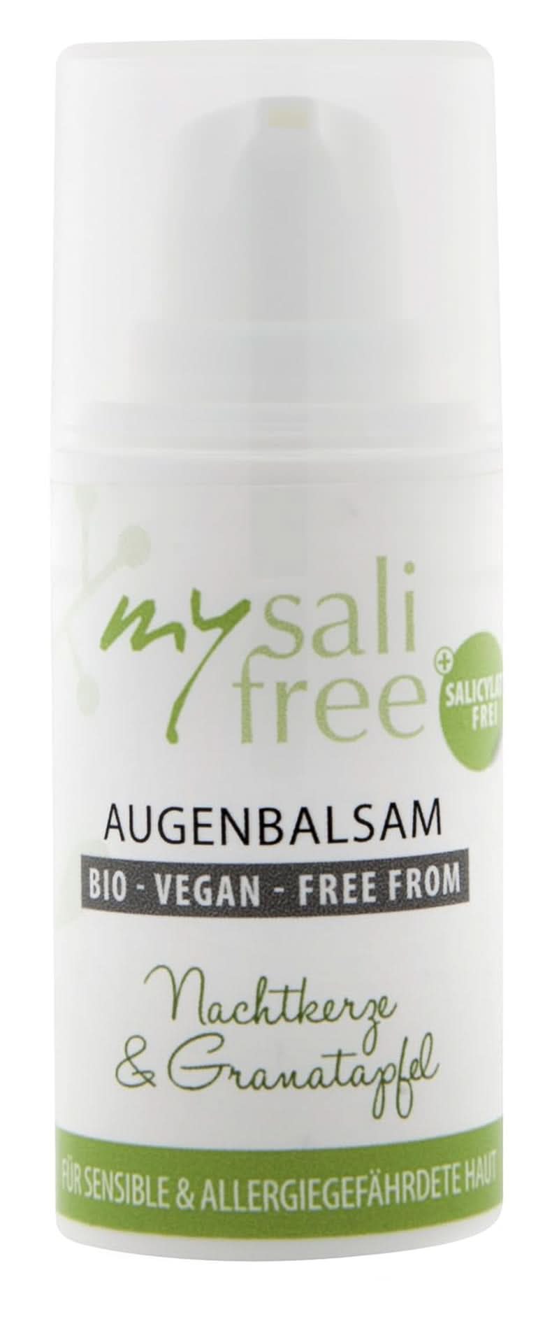 Mysalifree BIO EYE BALM, intensive Anti-Falten-Augencreme für empfindliche Haut, mit Granatapfel und Ocker, 15 ml Kosmetik und Schönheit Naty Shop