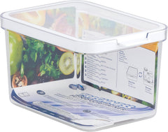 CARE + PROTECT Recipient inteligent pentru alimente, perfect stivuibil, organizator pentru frigider, protejează alimentele de umiditate, păstrează alimentele proaspete mai mult timp, 2,15 l Cutii depozitare alimente Naty Shop 2,15 L