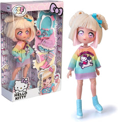 4SF - Manga Fashion Unicorns, Japanische Fashion Puppe, Figur von 19,5 cm mit 15 Gelenkpunkten, Inklusive Ra-Ra-Rock, Beinstulpen und Haarband mit Ohren, Famosa (HKTF2000)