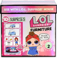 L.O.L. Surprise! 564928E7C Furniture - Puppenmöbel und Sammelfigur mit Zubehör Road-Trip mit Can Do Baby, 10 Überraschungen