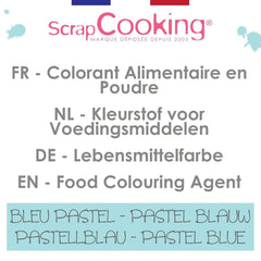 Scrapcooking, Lebensmittelfarbpulver, Pastellblau, 5 Gramm Naty Shop