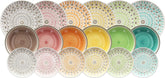 LS17018M064 Kapstadt Geschirrset, 18-Teilig, Keramik, Mehrfarbig, Rund, 8489 Gramm Tableware sets Naty Shop Single