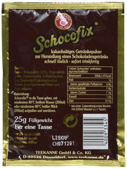Teekanne Schocofix Trinkschokolade, Packung mit 50 x 25 Gramm Kakao und heiße Schokolade Naty Shop
