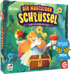 Game Factory 646323 Magic Keys, entzückendes Würfelspiel für Kinder ab 6 Jahren, Familienspiel für 2–4 Spieler, Spiel des Jahres 2024 für Kinder