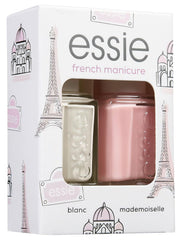 Set Essie Nailart pentru manichiură franceză (nr. 01 blanc, nr. 13 mademoiselle), ojă exclusivă: de înaltă calitate, rezistentă și intens colorată