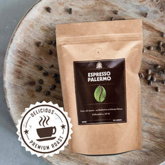 Henry's Espresso Palermo 1000g - prăjire italiană - aromă puternică - aciditate scăzută - calitate rafinată - prăjire manuală în Germania - boabe de cafea direct de la fermier