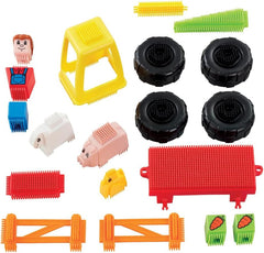 Stickle Bricks Farm Set Konstruktionsspielzeug, Fördert Geschicklichkeit und Fantasie, Sicher und langlebig, Inspiriert Kreativität und Feinmotorik, Geeignet für Kinder ab 18 Monaten