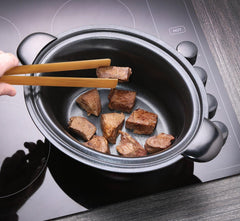 Russell Hobbs Slow Cooker, 3,5 Liter antihaftbeschichtet, Edelstahl, 3 Temperatureinstellungen und Warmhaltefunktion, 160 W Slow Cooker Naty Shop