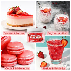 He-Ju, Pulver mit Erdbeergeschmack, 250 Gramm Aromen Naty Shop