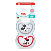 Suzete NUK Perfect Match Air pentru bebeluși | 6-18 luni | Suzete ortodontice care promovează circulația aerului și previn erupțiile cutanate cauzate de salivație | Acceptare 95% de către bebeluși** | Disney Minnie Mouse | Pachet de 2