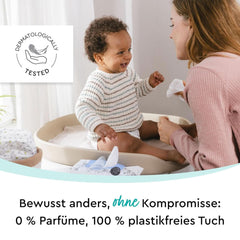 LILLYDOO Baby Feuchttücher Mit 99% Wasser, 10 X 15 Stück (150 Feuchttücher), 100% Plastikfreies Tuch, Ohne Parfüme & Mild Wie Watte Und Wasser (FSC Mix) Baby Wet Wipes Naty Shop
