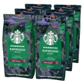 STARBUCKS Espresso Roast, Dark Roast, ganze Kaffeebohnen Naty Shop Coffee 6 x 200 Gramm Ohne zusätzliche Aromen