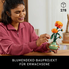 LEGO Botanicals Chrysanthemum - Artificial Flower Building Set - Creative Model Kit for Adults to Build - Faux Plant Gift for Women and Men - DIY Home Office Decor - 10368