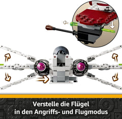 LEGO Star Wars 75402 ARC-170 Starfighter Spielzeug mit 4 Minifiguren inkl. Klon-Piloten und R4-P44 Droide, Sammlerstück, Geschenk für Fans von Die Rache der Sith und Jungen und Mädchen ab 9 Jahren