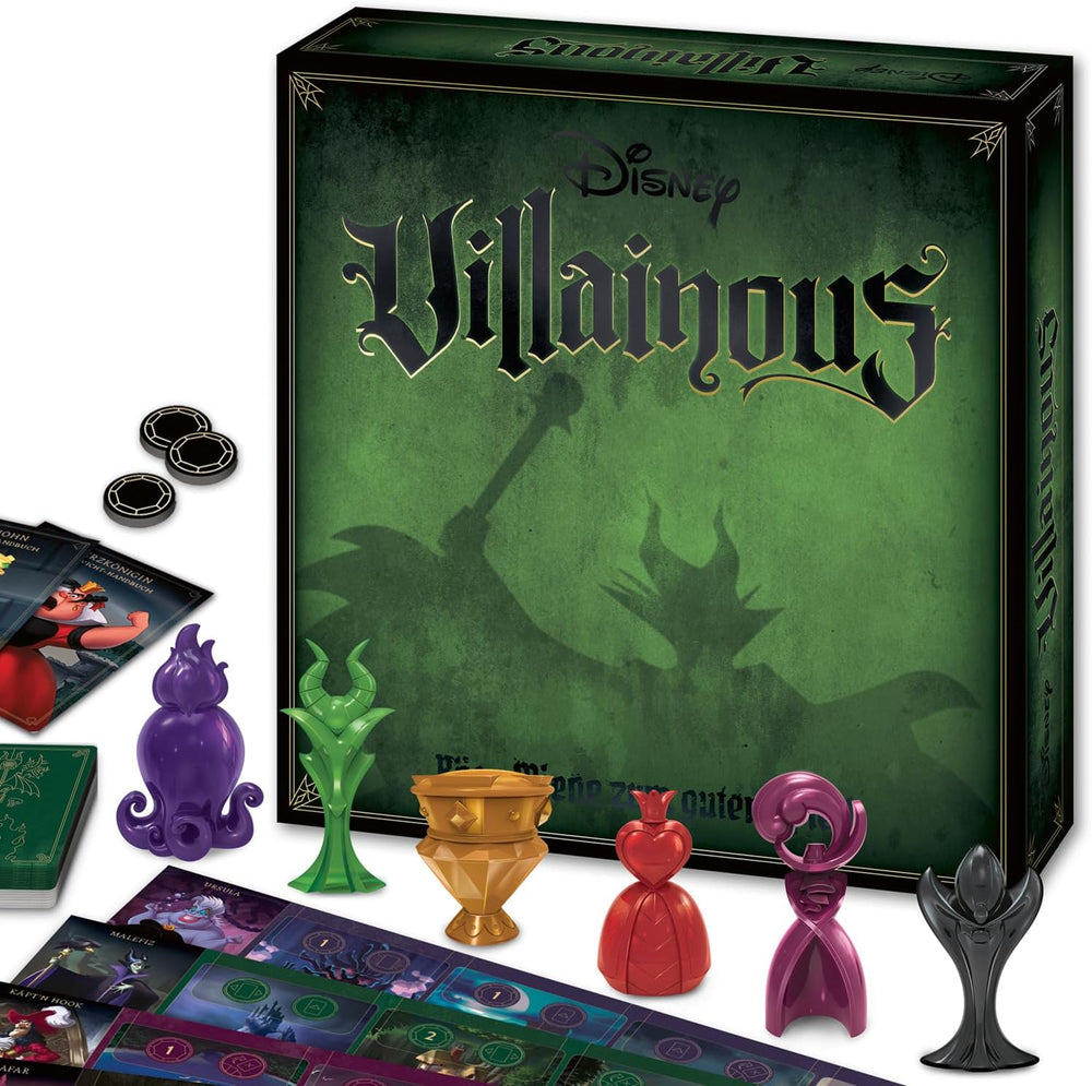 Ravensburger Familienspiel Disney Villainous, Brettspiel für Kinder und Erwachsene, 2–6 Spieler, Gesellschaftsspiel ab 10 Jahren mit Disney Villains