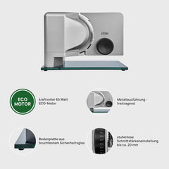 Ritter Sono 2 multifunktionaler elektrischer Allesschneider Rasnite und Allesschneider Naty Shop