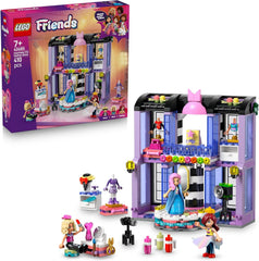 LEGO Friends Modeschau in Heartlake City - Verkleidungsspiel mit 3 Mini Puppen, Laufsteg, anpassbaren Outfits inkl. Rock, Mantel, Hüten & Zubehör - Kreatives Geschenk für Mädchen ab 7 Jahren - 42685