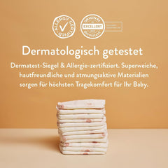 Scutece pentru bebeluși, mărimea 3M (4-8 kg) - 1 pungă de 28 - Fără substanțe nocive, ecologice, foarte absorbante, potrivite pentru utilizare nocturnă, ultra-subțiri și moi - Fabricate în Danemarca