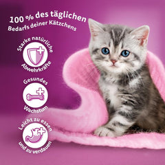 WHISKAS Junior Pliculețe pentru Hrană Umedă, Pachet Multiplu, Selecție de Carne de Păsări în Jeleu, 12 x 85g