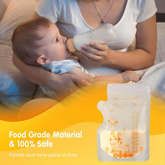 Vinabo 50 Stück Muttermilchbeutel, 250Ml Bpa-Free Muttermilk Storage Bag, Milchbeutel Für Muttermilch Mit Ausgießer Für Das Stillen, Selbststehender, Kann Eingefroren Werden, Vorsterilisiert Accessories Food and Breastfeeding Baby Naty Shop
