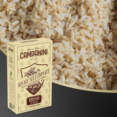 RISO ROSSO INTEGRALE Orez roșu cu cereale integrale RISERA CAMPANINI 500g din Italia
