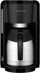 Espressor cu filtru Rowenta Adagio, carafă termică din oțel inoxidabil, menține cafeaua caldă până la 4 ore, capacitate 10-15 cești, capacitate 1,25 l, coș filtru detașabil, oprire automată, negru, CT3818