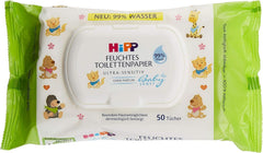 Hipp Babysanft Feuchtes Kinder Toilettenpapier, 6Er Pack (6 X 50 Stück) Naty Shop