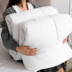 Good Nite Winterdecke 200 x 200 cm, 460 g/m², warme Bettdecke für Winterbettwäsche, mit Polyester gefüllte Steppdecke, Mikrofaser, weiße Schlafdecke, 200 x 200 cm, Steppdecken und Steppdecken, Naty Shop