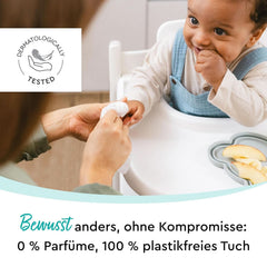 LILLYDOO Feuchttücher Gesicht & Hände 160 Stück (8 X 20), 100% Plastikfrei Naty Shop