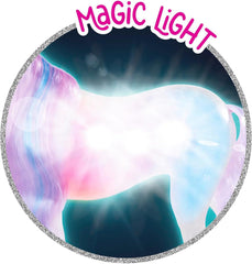 Simba Steffi Love Fantasy Unicorn, Spielpuppe als Prinzesinn mit Einhorn, magische Lichter, vollbewegliche Puppe, 29cm, ab 3 Jahren