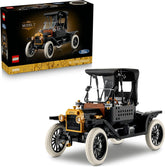 LEGO Icons Ford Model T - Retro Auto Modellbau für Erwachsene - Sammler Ausstellungsset mit Stofffaltdach, hohen Rädern & geteilter Windschutzscheibe - Geschenk für Fans klassischer Fahrzeuge - 11376