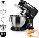 MPM - Planeten-Küchenmaschine Mit 2 Rührschüsseln 4 & 5 Liter - 1600W Küchenmaschine - Schwarz Mutter und Kind Naty Shop Mrk-21