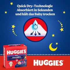 Huggies Night Pants Größe 6 (15-25 kg), Monatswindelbox, 88 Stück Mutter und Baby Naty Shop