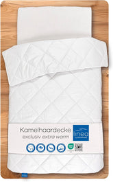 Exklusive Bettdecke, Kamel, Weiß, 135 x 200 cm Naty Shop Bettdecken und Steppdecken 135 x 200 cm