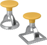 Metaltex 252326080 Formă de ravioli, rotundă cu pătrat, set de 2