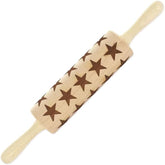 Fackelmann 3154250 Teigrolle mit Sternenabdruck, 40 cm