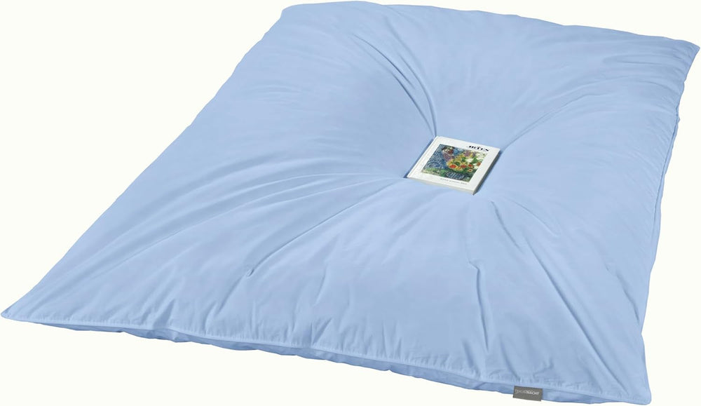 Traumnacht Retro-Luftpolsterdecke mit 100 % Entenfederfüllung, 135 x 200 cm, Daunenneigung, hergestellt nach dem deutschen Qualitätsstandard Quilts und Quilts Naty Shop Default Titel