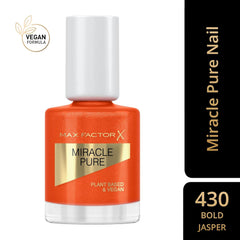 Max Factor Miracle Pure Nail, ojă ultra-lucioasă, intens colorată, cu strălucirea cristalelor vindecătoare și a ingredientelor hrănitoare, culoarea 430 Bold Jasper