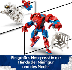 LEGO | Marvel Spider-Man Mech vs. Anti-Venom - Super Hero Figure Building Toy with 2 Minifigures for Imaginative Role Play - Gift for 6 Plus Year Old Boys and Girls 76308
