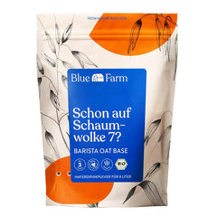 Blue Farm Barista Oat Base für bis zu zu 8L zum selbermischen – Bio Haferdrink Barista Edition – Milchalternative ohne Zusatzstoffe und Zuckerzusatz – Vegan und Glutenfrei – 90% weniger Verpackungsmüll