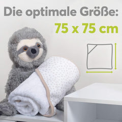 Kapuzenhandtuch für Kinder | 75X75Cm | 100 % Baumwolle | Öko-TEX 100 | Nr. 1 Anbieter für Kliniken | Unisex-Mutter-Kind-Naty-Shop