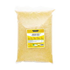 Mei organic 1 kg, boabe organice bogate în fibre și minerale, boabe de mei galben pentru consum, pachet ideal pentru familie