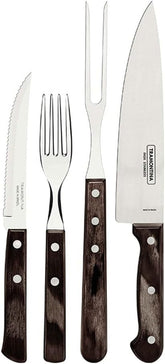 Tramontina 14-teiliges Grillbesteck-Set aus Edelstahl, Steakbesteck, Grillset, Küche, Naty Shop